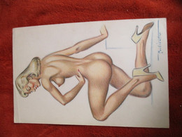 COMICS DESSINS ORIGINAUX  DE MAXIME ROUBINET  NUES   DIMENSIONS 25 PAR 16 CM - Dibujos Originales