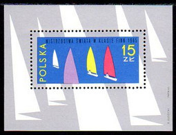 POLAND 1965 Finn Class Sailing Championship Block MNH / **.  Michel Block 36 - Ungebraucht