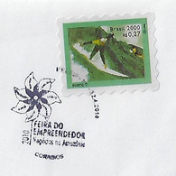 Brazil 2010 Cover Commemorative Cancel Entrepreneur's Fair Business In The Amazon From Belem Whirligig - Lettres & Documents