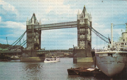 CARTOLINA  LONDON,INGHILTERRA,REGNO UNITO,TOWER BRIDGE,VIAGGIATA 1967 - River Thames