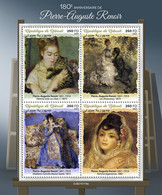 Djibouti  2021 Art Painting Pierre-Auguste Renoir S202210 - Djibouti (1977-...)