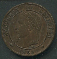 8761) 8 Münzen - Napoleon III. - 10 Centimes