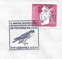 Portugal Cachet Commémoratif  Expo Philatelique En Prison Pinheiro Da Cruz Grândola 1994 Event Pmk Stamp Expo In Prison - Postal Logo & Postmarks