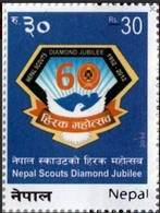 Nepal 2014 Scouts Diamond Jubilee Scout Dove Stamp 1v MNH - Népal