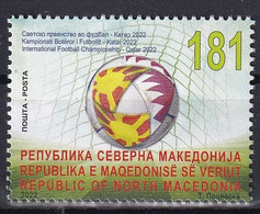 MACEDONIA NORTH 2022,SPORT,SOCCER,WORLD CUP,QATAR,,MNH - 2022 – Qatar