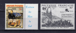 POLYNESIE   Timbres Neufs **  De 1991-1992 ( Ref 711 )  Ecrivain - Course De Pirogues - Blocks & Sheetlets