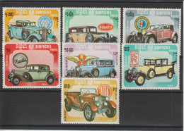 Kampuchéa 1984 Voitures Anciennes 491-97, 7 Val ** MNH - Kampuchea