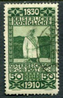 AUSTRIA 1910 80th Birthday Of Franz Joseph 50 H..used  Michel 172 - Oblitérés