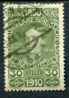 AUSTRIA 1910 80th Birthday Of Franz Joseph 30 H..used  Michel 170 - Oblitérés