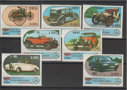 Kampuchéa 1986 Voitures Mercedes-Benz 660-66, 7 Val ** MNH - Kampuchea