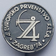 Archery European Championships Yugoslavia Croatia Zagreb 1974 FITA  P3/1 - Tiro Con L'Arco