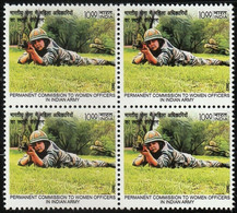 India 2022 Women In Indian Army  Block Of 4 MNH As Per Scan - Autres & Non Classés