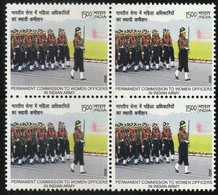 India 2022 Women In Indian Army  Block Of 4 MNH As Per Scan - Autres & Non Classés