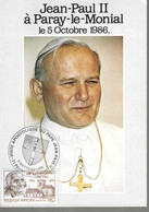 Visite Du PAPE Jean-Paul II à Paray Le Monial 71 - Exposiciones Filatelicas