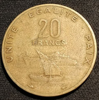 DJIBOUTI - 20 FRANCS 1977 - KM 24 - Gibuti