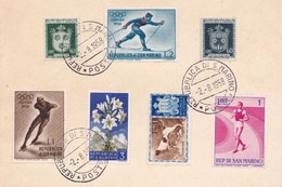 Kaart :  Diverse Gestempelde  Zegels - Storia Postale