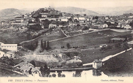 CPA France - Rhône - Thizy - Panorama - Chadier Editeur - Lévy Fils & Cie - Paysage - Train - Chemin De Fer - Lac - Thizy