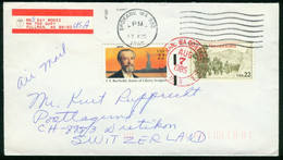 Br USA Airmail Cover Sent To Switzerland 7.8.1985 Spokane WA - Covers & Documents