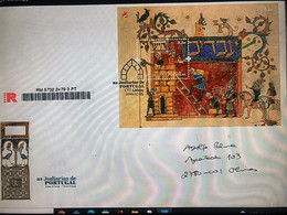 Judaica - Hagada Barcelona, FDC Circulated 2010 - Lettres & Documents