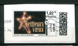 FRANCE - Lettre Vert 2014 - Meilleurs Voeux - Druckbare Briefmarken (Montimbrenligne)