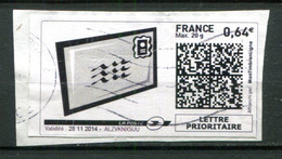FRANCE - Lettre Prioritaire 2014 - Montimbrenligne - Enveloppe Stylisée - Printable Stamps (Montimbrenligne)