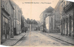 Mansigné     72        La Rue Principale      N° 14          (voir Scan) - Sonstige & Ohne Zuordnung