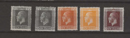 1916 MNH New Zealand Mi 150-54 Postfris** - Nuevos