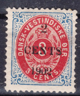 Denmark Danish Antilles (West India) 1902 Inverted Frame Mi#23 A II, Mint Hinged - Danimarca (Antille)