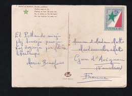 Carte Postale écrite Par Marie Bonnafous Poëte Espérantiste , Timbre Polonais Jubilé De Zamenhof - Esperanto