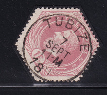 DDDD 433  --  Timbre Télégraphe Cachet Postal Simple Cercle TUBIZE 1891 - Frappe LUXE - Telegraafzegels [TG]