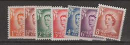1955 MNH New Zealand Mi 354-59, 388 Postfris** - Unused Stamps