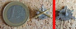 Réduction Insigne Générique Du Matériel Fixation Pin's Canons Dorés DRAGO - Armée De Terre