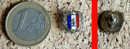 Réduction Insigne A IDENTIFIER Chiffre 4 Sur Le Drapeau Tricolore Fixation Pin's Métal Argenté EMAIL - Armée De Terre