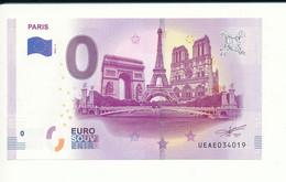 Billet Touristique 0 Euro - PARIS - UEAE - 2019-4 - N° 34019 - Autres & Non Classés