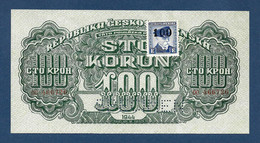 Czechoslovakia 100 Korun 1944 P53 Specimen UNC- - Tchécoslovaquie