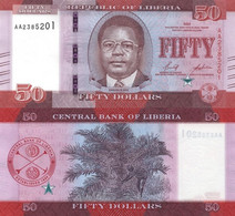LIBERIA 50 Dollars 2022 P W40 UNC - Liberia