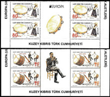 Europa Cept - 2014 - Turkish Cyprus, Zypren - Block Of 4 Set+With Labels (Music) ** MNH - 2014