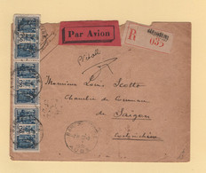 Ligne Nogues - 23-9-1931 - Destination Saigon Cochinchine - Bar Sur Aube - Arrivee Le 11-10-1931 - Par Avion - 1927-1959 Covers & Documents