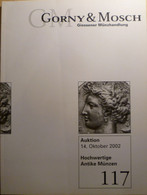 Catalogo D'asta GM "Gorny & Mosch - Giessener Munzhandlung" - Asta N. 117 - 14/10/2002 - Literatur & Software