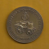 Car 'Panhard & Levassor' 1891 Museum Of ACP Lisbon. Bronze Medal For 75th Years Of ACP Automóvel Clube De Portugal. - Macchina