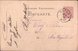 ! 1880 Alte Ganzsache Aus Eupen - Briefe U. Dokumente