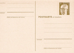 Postkarte Mit Antwotkarte - Postkarten - Ungebraucht