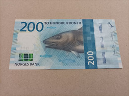 Billete De Suecia De 200 Kronor, Año 2016, UNC - Norway