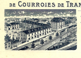 INDUSTRIE 1910  ENTETE PATAY Seyssel Ain MANUFACTURE COURROIES DE TRANSMISSION =>Grangjean Jouet Sur L’Aubois Cher B.E. - 1900 – 1949
