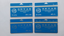 Setar. AFL 2,50 - 5 - 15 - 30 Demo Cards - Aruba