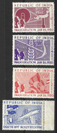 INDIA....KING GEORGE VI...(1936-52...)....REPUBLIC SET....JAN.26.1950......(CAT.VAL.£35..).....MH....... - Unused Stamps