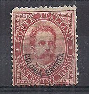 COLONIE ITALIANE ERITREA 1893 SOPRASTAMPATO SASS.4 MLH VF - Eritrea