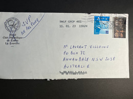 (1 N 49) Letter Posted From Belgium To Australia (during COVID-19 Pandemic) With EUROPA Stamp - Storia Postale