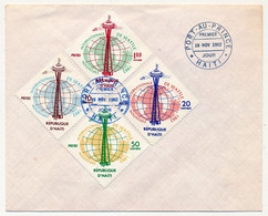 HAITI - Enveloppe Premier Jour Non Adressée - 4 Val. Exposition Internationale De Seatle - Port Au Prince - 19 Nov 1962 - Haiti