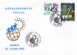 Developpement Sociale, Genéve, 2000 - Storia Postale